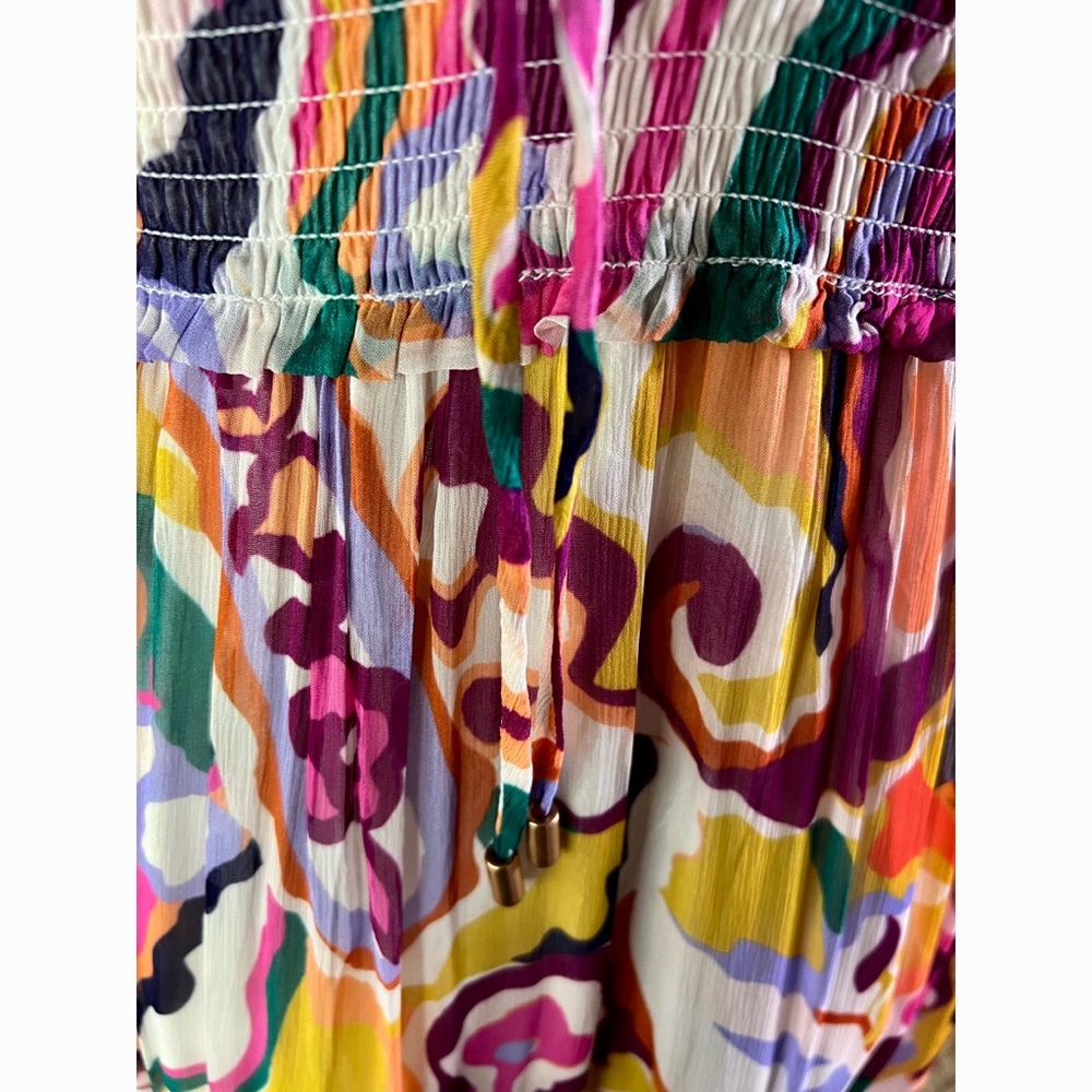 Anthropologie Odetta V-Neck Ruffle Maxi Dress M - Picture 11 of 16
